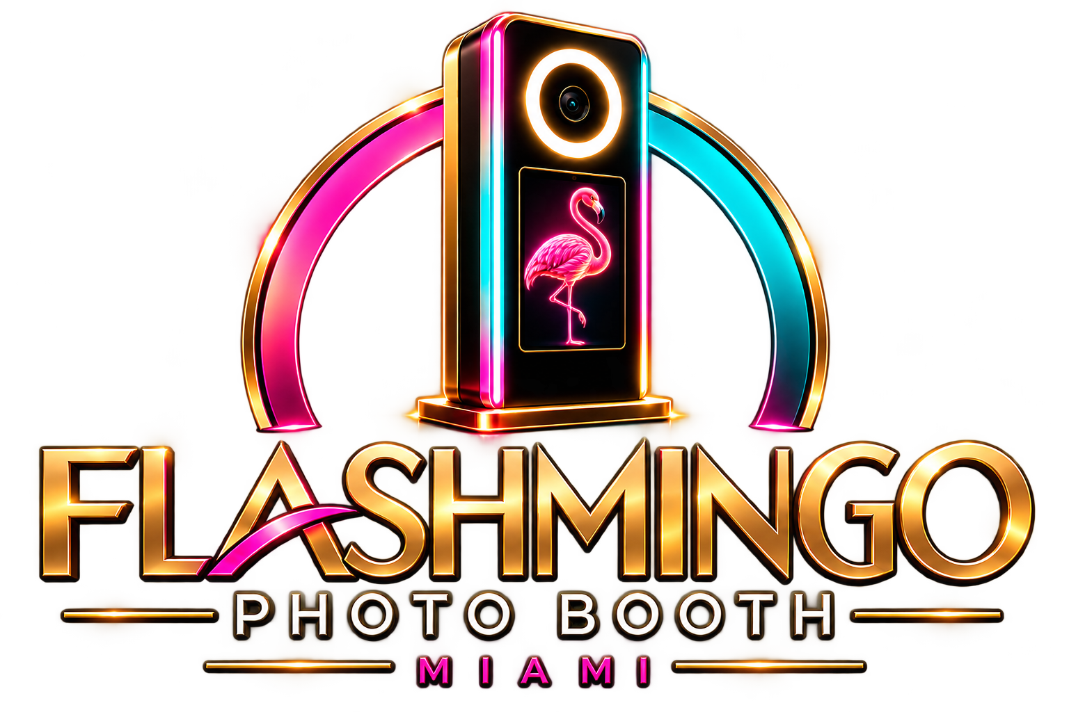 FLASHMINGO PHOTO BOOTH official brand logo